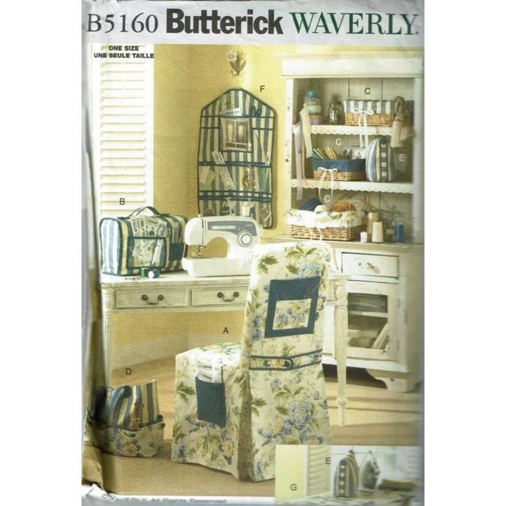 Butterick Sewing Pattern 5160 WAVERLY Sewing Room Accessories UNCUT